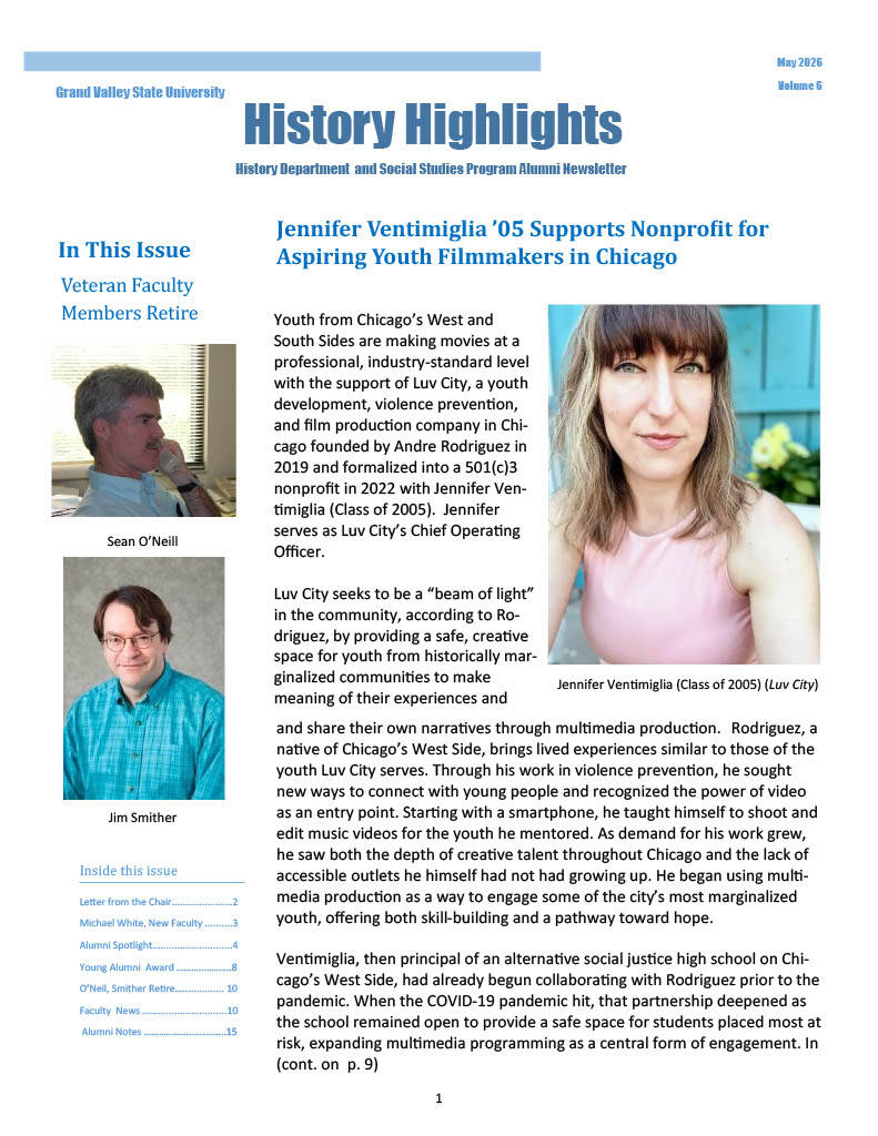 2026 History Newsletter Cover Preview